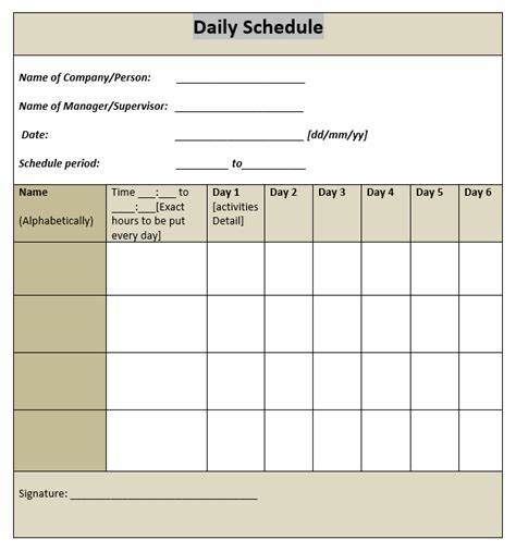 16 Free Daily Task Planner Templates in MS Word Format