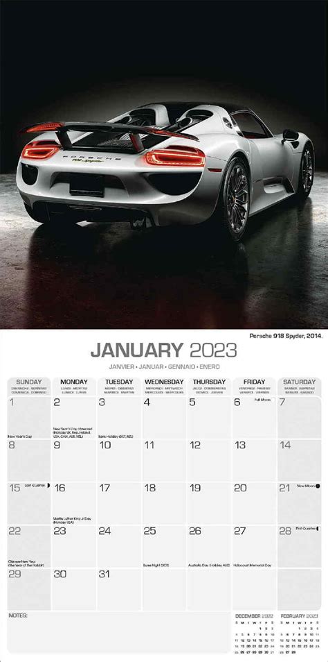 Porsche Calendar | Vehicle Calendars | Pet Prints Inc