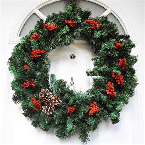 Christmas Holly Berry Wreath - Live Like You Are Rich