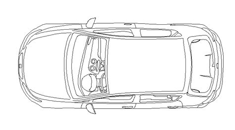 car cad block top side - DWG NET | Cad Blocks and House Plans