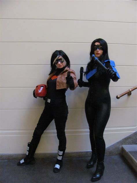 Red Hood and Nightwing female cosplay by Ophi89 on DeviantArt