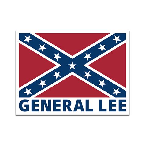 General Lee Sticker Decal Rebel Confederate Flag - Rotten Remains