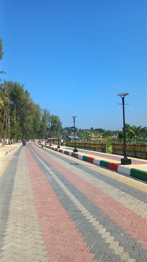 The Road of Bangladesh Patuakhali District Stock Photo - Image of waterway, town: 279110024