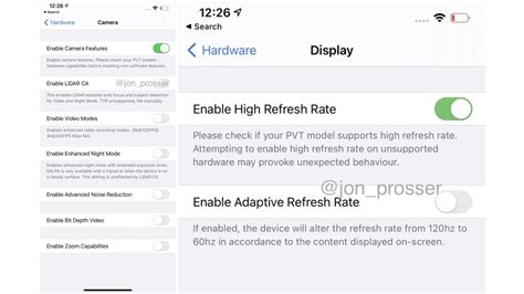 Rumors: Images claim to show iPhone 12 Pro Max camera features, 120hz display settings, notch ...