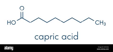 Capric acid decanoic acid Stock Vector Images - Alamy