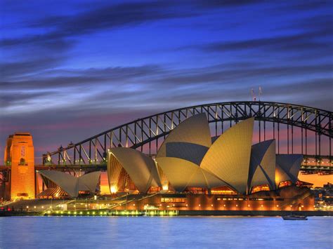 Night Opera House Australia Harbor Sydney Harbour Bridge Desktop Backgrounds wallpaper | nature ...