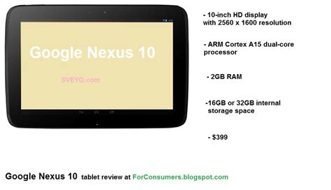 Google Nexus 10 tablet specs and hands-on video review