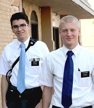 LDS missionaries visiting local area