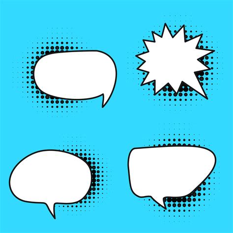 Comic Style Speech Bubble in Vector 559050 Vector Art at Vecteezy