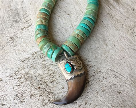 Sterling Silver Turquoise Pendant for Necklace, Native American Indian Jewelry for Men