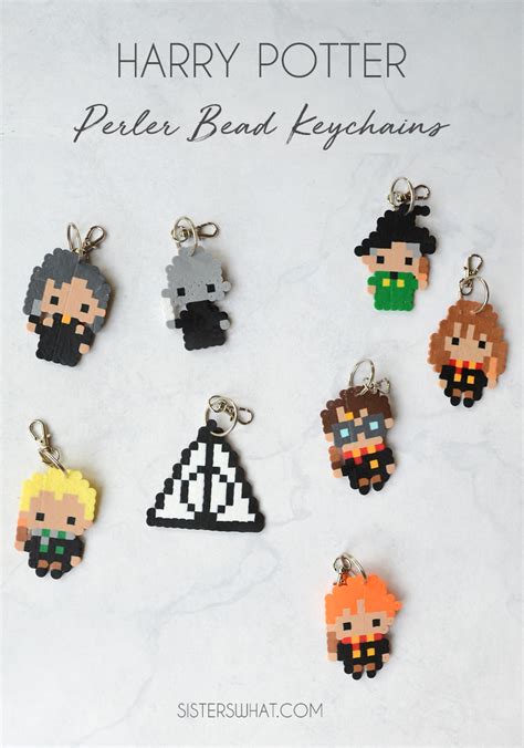 Harry Potter Perler Bead Patterns and Keychains- Book Review - Sisters, What!