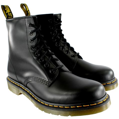 Mens Dr Martens 1460 Classic Retro Vintage Leather Lace Up Ankle Boots ...