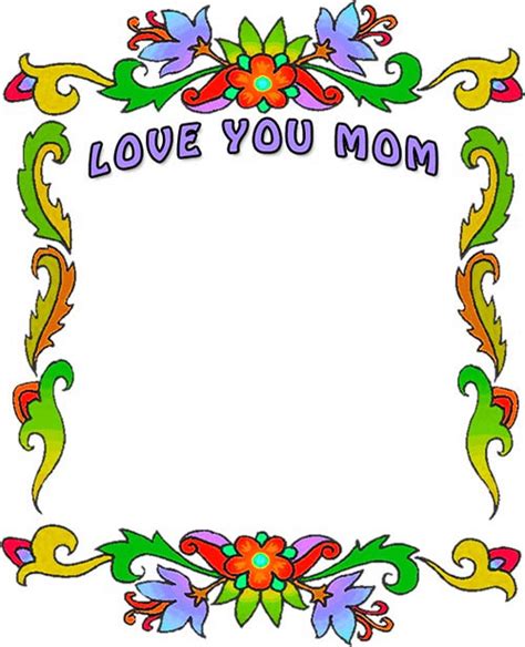 Free Mother's Day Border Graphics - Clipart Frames