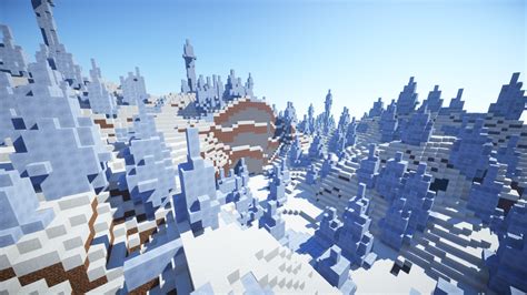 Minecraft Photography — Ice Spikes Biome.