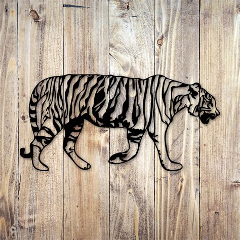 Metal Laser cut Tiger Wall Art Metal Home Decor large tiger | Etsy