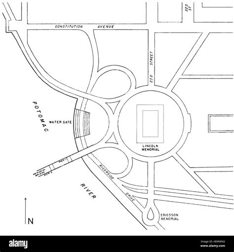 Lincoln Memorial Map