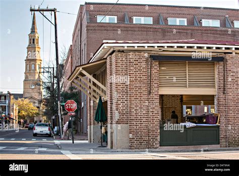 Historic Charleston City Market on Market Street in Charleston, SC ...