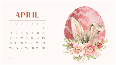 April 2024 Calendar Desktop - Norah Paulita