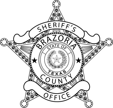 Brazoria COUNTY SHERIFF,S OFFICE LAW ENFORCEMENT BADGE VECTO - Inspire ...