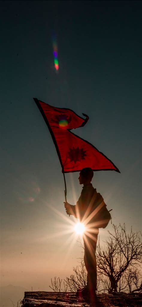 nepal flag iPhone Wallpapers Free Download