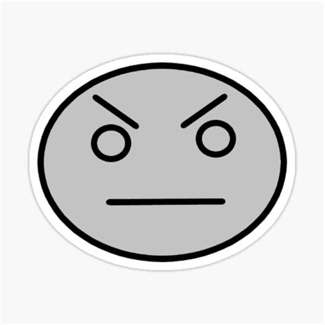 "Angry Stick Face" Sticker for Sale by FuryX7 | Redbubble