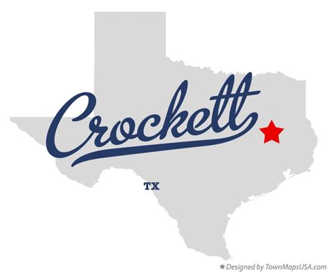 Map of Crockett, TX, Texas