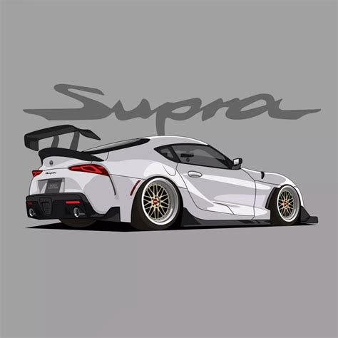 Toyota Supra - Me, Digital : r/AdobeIllustrator