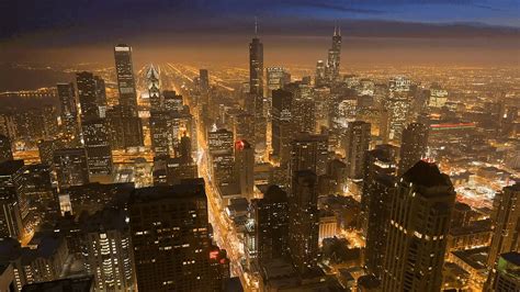 Chicago Traffic At Night GIF - Chicago Night Streets - Discover & Share GIFs