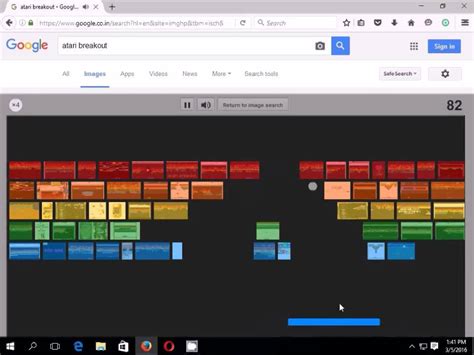 Atari Breakout Google Easter Egg