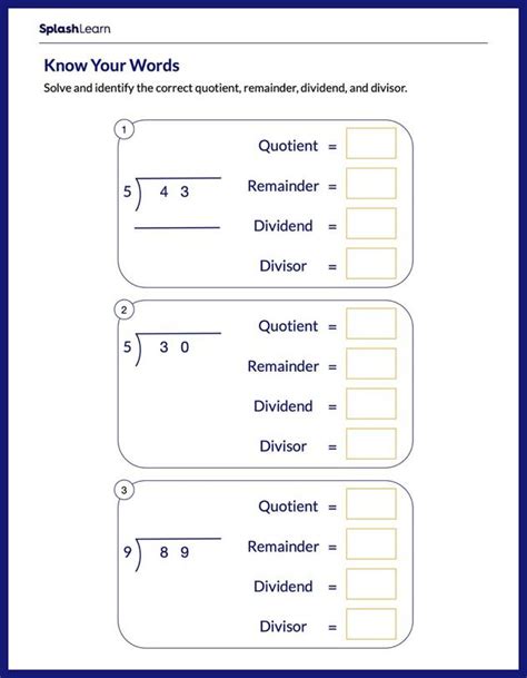 Division With Remainder Worksheets For Grade 4 - Printable Online