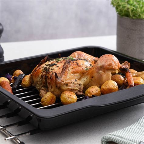 Stainless Steel Roasting Rack Flat | Roasting Tins from ProCook