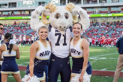 Navy Midshipmen Mascot Bill Goat Poses Editorial Stock Photo - Stock ...