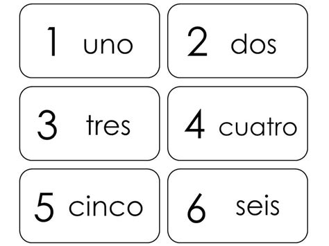 20 Printable Spanish Numbers 1-20 Flashcards. Preschool Thru Third Grade Foreign Language. - Etsy