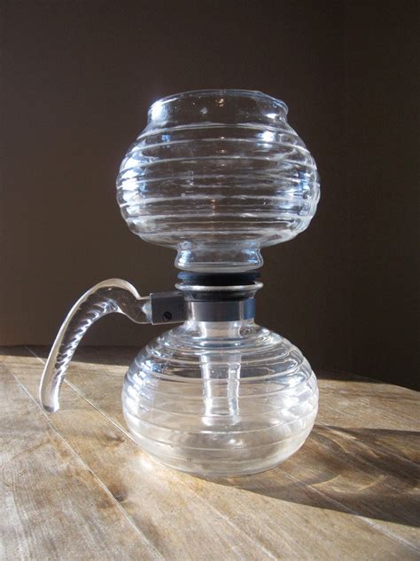 Vintage Glass Coffee Pot/ Coffee Maker with Great by dproject