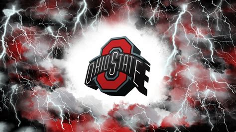 Ohio State Logo In Lightning Background HD Ohio State Wallpapers | HD ...