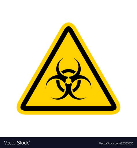 Bio hazard sign caution biological danger toxic Vector Image