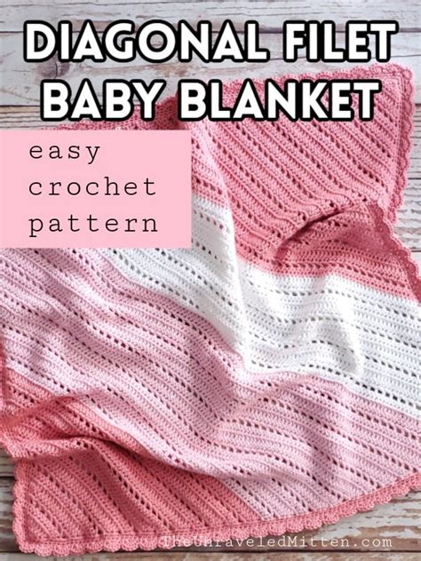 Crochet - Diagonal Easy Crochet Baby Blanket Pattern | Knitting and ...