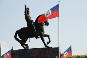 Equestrian statue of Jean-Jacques Dessalines in Port-au-Prince Haiti