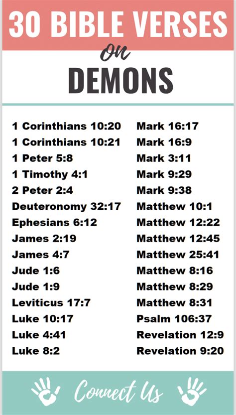 30 Compelling Bible Scriptures on Demons – ConnectUS