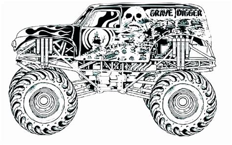 Coloring Page Monster Truck Awesome Hot Wheels Printable Coloring ...