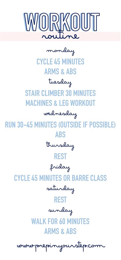 Prep In Your Step: My Workout Routine