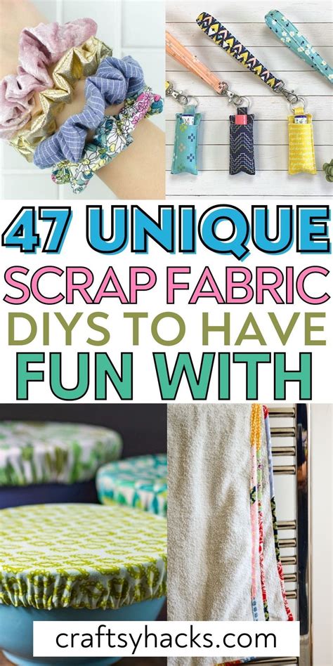 Creative and Fun DIY Scrap Fabric Projects