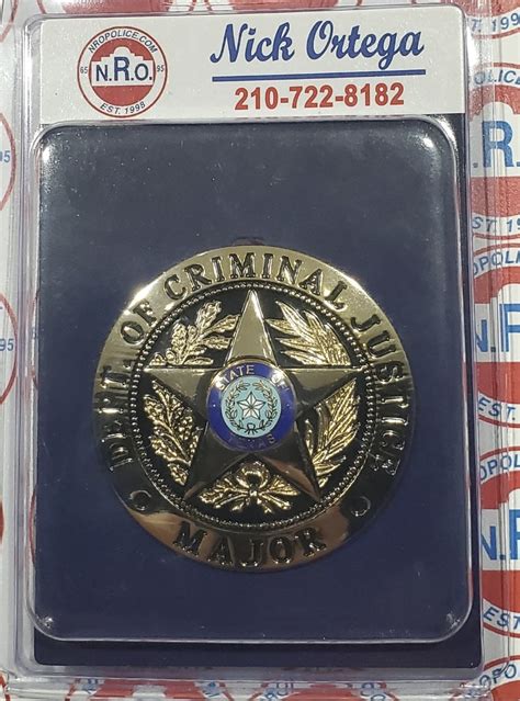 BADGE: MAJOR of Corrections – NROPOLICE.COM