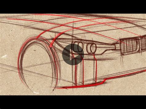 Car Drawing tutorial: how to simplify shapes - Car Body Design