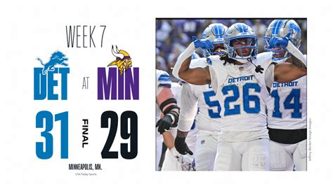 Lions vs. Vikings: Everything we know from Detroit’s thrilling Week 7 ...