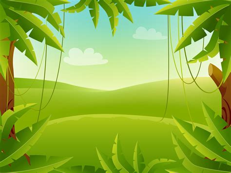 Tropical Jungle Background Cartoon Vector Clipart Friendlystock | Porn ...