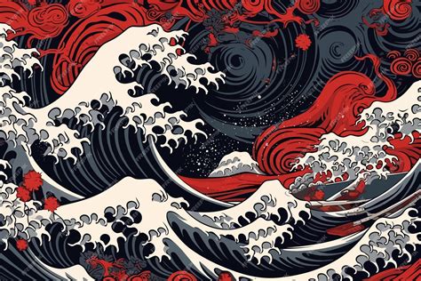 Premium Vector | An ancient great Japanese wave illustrationTraditional oriental minimalistic ...