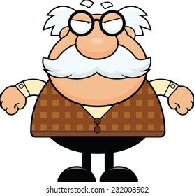 Cartoon Illustration Grandpa Grumpy Expression: เวกเตอร์สต็อก (ปลอดค่าลิขสิทธิ์) 232008502 ...