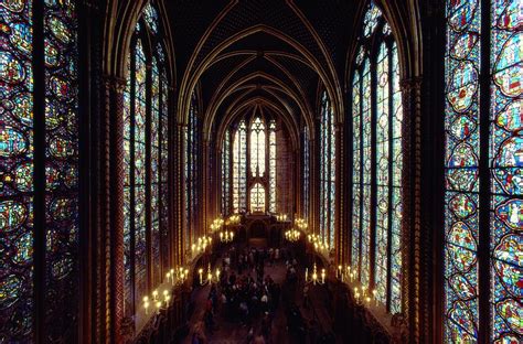 Sainte-chapelle Interior Showing Photograph by James L. Stanfield