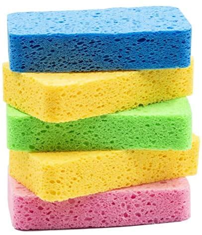 Temede Sponges for Dishes, Large Cellulose Kitchen Sponge, 3.5cm Thick ...